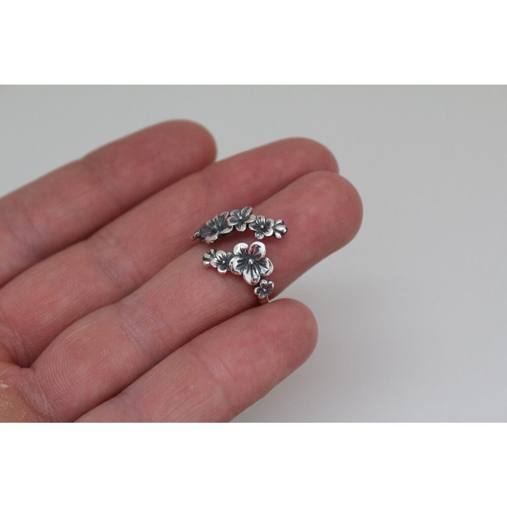 Sterling Silver Adjustable Cherry Ring - image 2